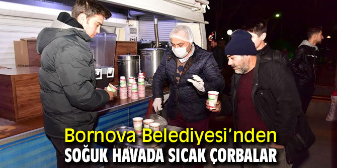 Bornova Belediyesi’nden vatandaşların içini ısıtan ikram