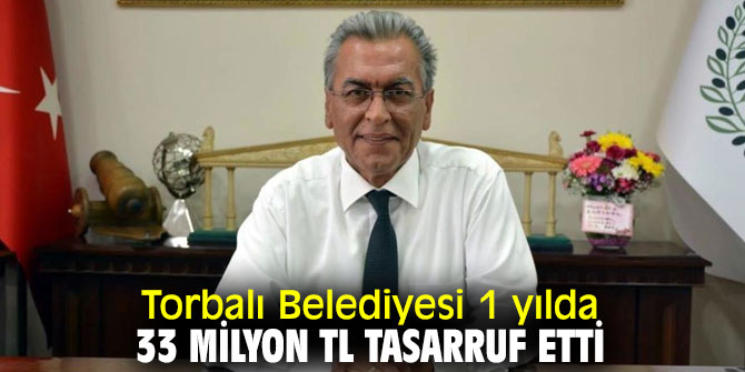 Torbalı Belediyesi'nden büyük tasarruf!