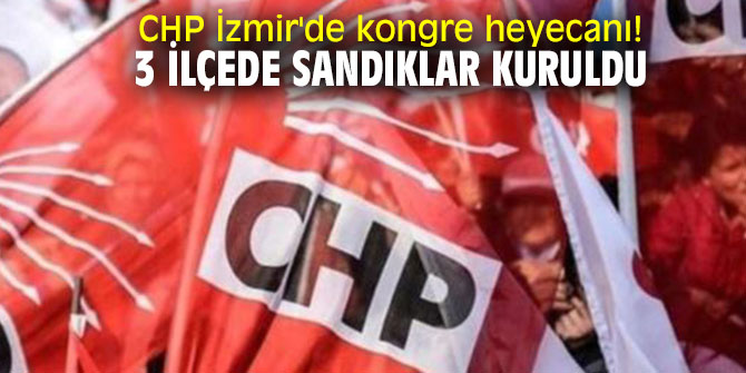 Aliağa, Narlıdere ve Ödemiş'te sandıklar kuruldu