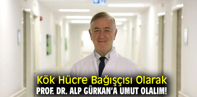 Kök Hücre Bağışçısı olarak Prof. Dr. Alp Gürkan’a umut olalım!