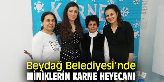 Beydağ'da öğrencilerin Karne Heyecanı
