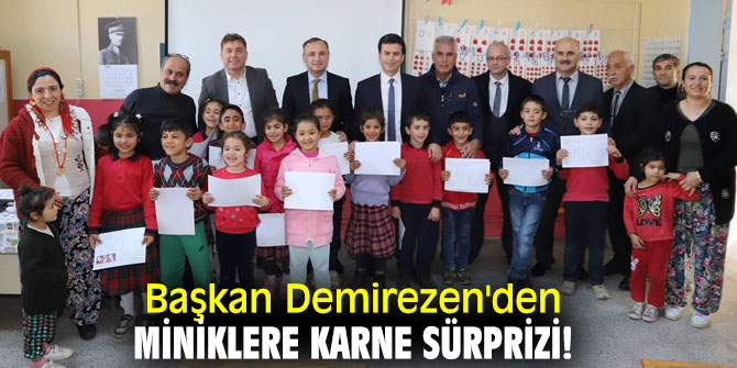 Başkan Demirezen'den miniklere karne sürprizi!