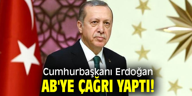 Cumhurbaşkanı Erdoğan AB'ye çağrı yaptı! 