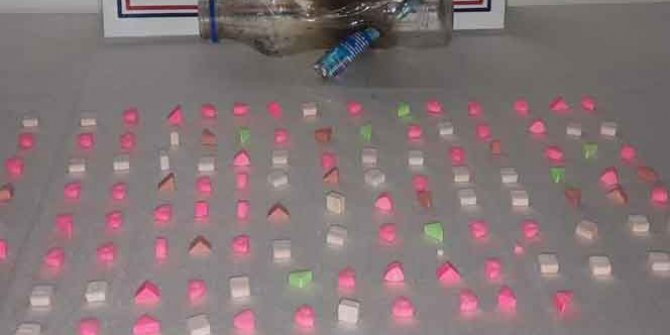 117 adet uyuşturucu hap ele geçirildi!