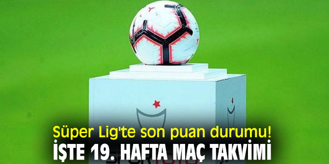 İşte Süper Lig'te son puan durumu