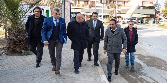 Soyer Urla’daki çalışmaları denetledi