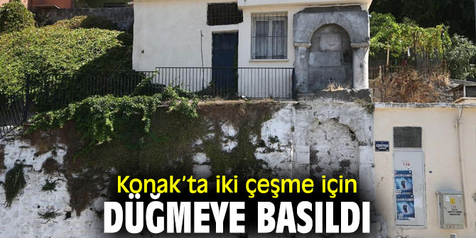 Konak Belediyesi, İkiçeşmelik Çeşmesi çalışmalara başladı