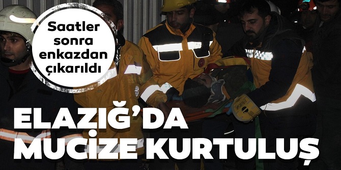 Elazığ'da mucize kurtuluş!