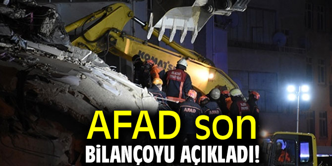 AFAD son bilançoyu açıkladı!