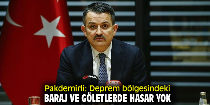 Pakdemirli'den baraj ve gölet açıklaması!