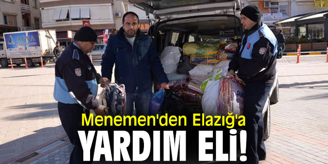 Menemen'den Elazığ'a yardım eli!