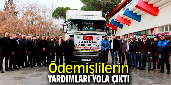 Ödemişlilerin yardımları yola çıktı