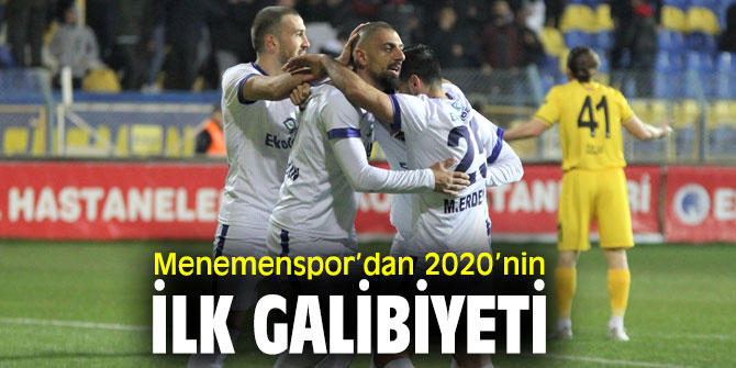 Menemenspor, 2020’nin ilk galibiyetini kazandı