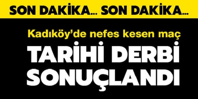 Galatasaray, Fenerbahçe'yi deplasmanda mağlup etti