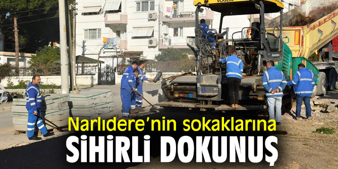Narlıdere Belediyesi, yol çalışmalarını sürdürüyor