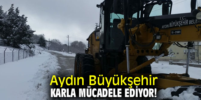 Aydın Büyükşehir karla mücadele ediyor!