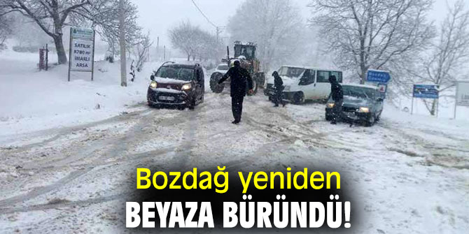 Bozdağ beyaza büründü!