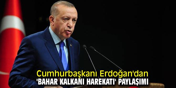 Erdoğan'dan 'Bahar Kalkanı Harekatı' paylaşımı