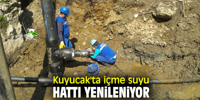 Büyükşehir Belediyesi, Kuyucak'ta içme suyu hattını yeniliyor