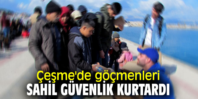 Denizde mahsur kalan göçmenleri Türk Sahil Güvenlik ekipleri kurtardı!