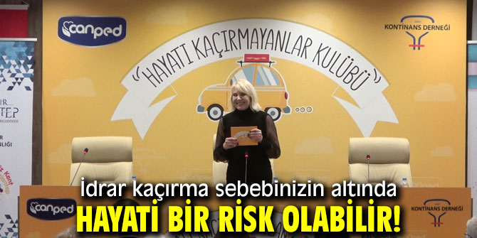 İdrar kaçırma hayati bir risk olabilir!
