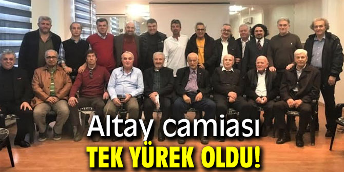 Altay camiası tek yürek oldu!