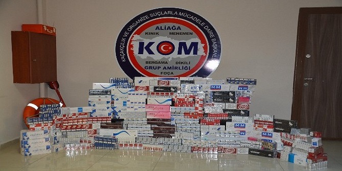 3 bin 600 paket kaçak sigara yakalandı