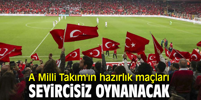 A Milli Futbol Takımı'nın maçları seyircisiz oynanacak