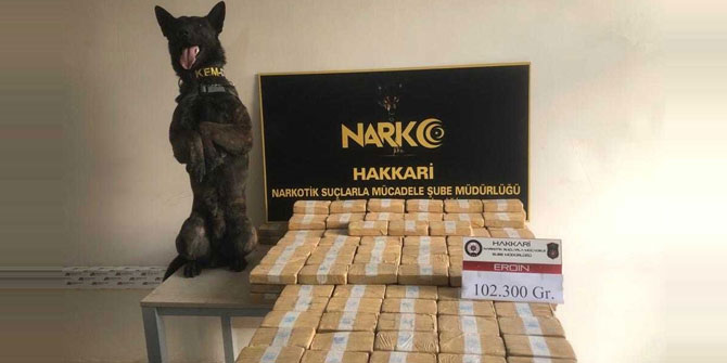 102 kilo 300 gram eroin ele geçirildi!
