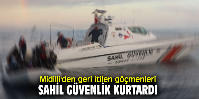 Göçmenleri sahil güvenlik kurtardı