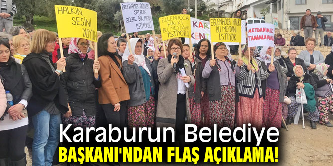 Karaburun Belediye Başkanı'ndan açıklama!