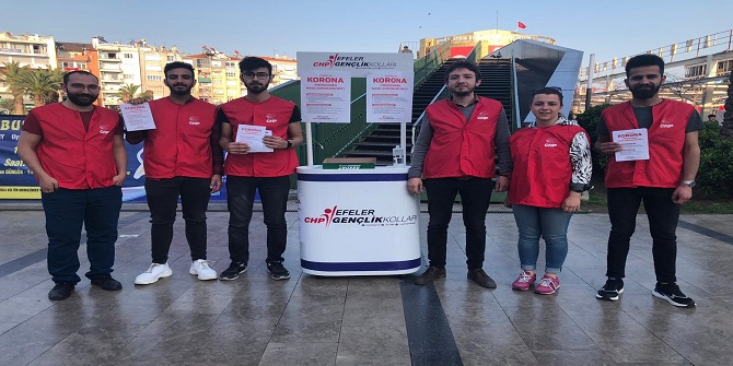 CHP'li Gençlerden Corona Farkındalık Etkinliği