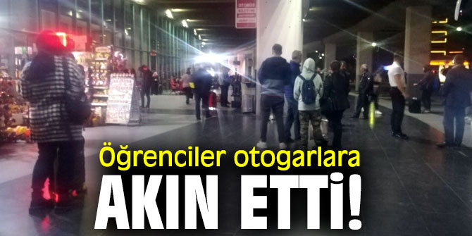 Öğrenciler otogarlara akın etti! 