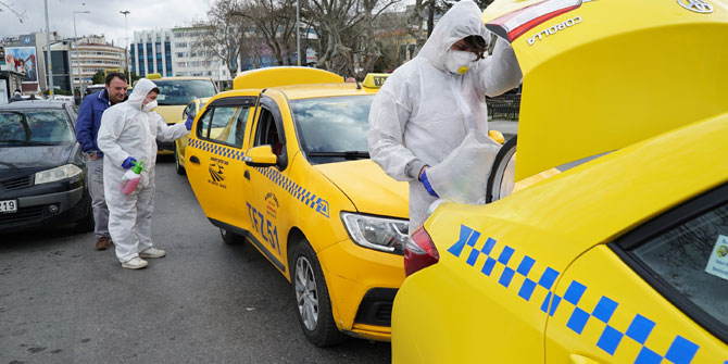 İstanbul taksileri BRC işbirliği ile dezenfekte edildi!
