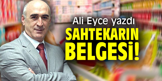 SAHTEKARIN BELGESİ!