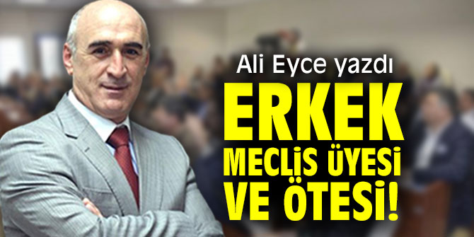 ERKEK MECLİS ÜYESİ VE ÖTESİ!