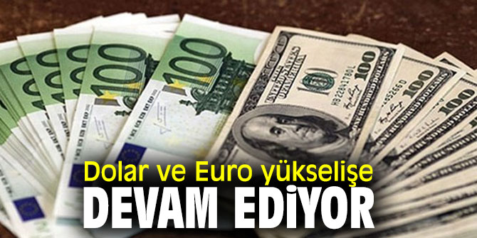 Dolar ve Euro'da yükseliş sürüyor