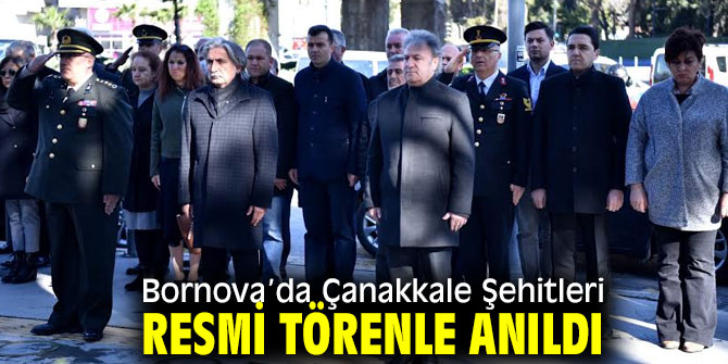 Bornova’da Çanakkale Şehitleri resmi törenle anıldı  