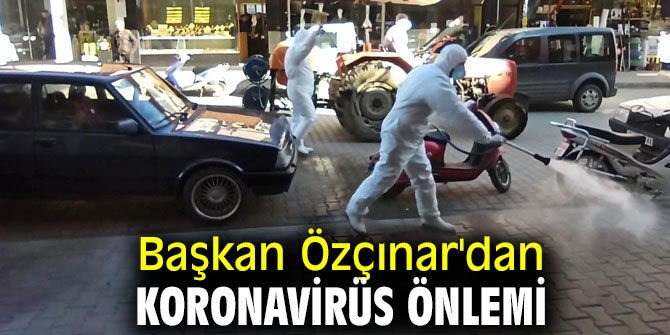 Başkan Özçınar'dan koronavirüs önlemi