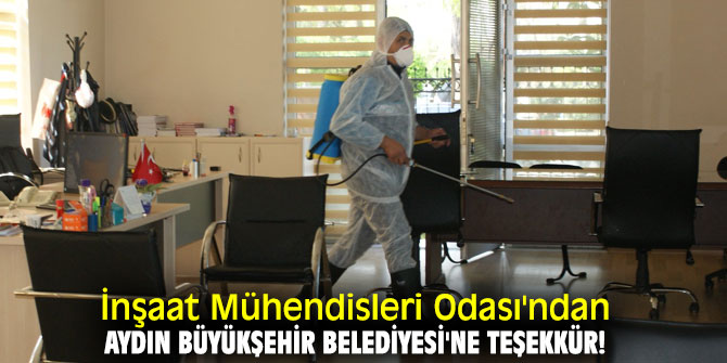 İnşaat Mühendisleri Odası'ndan Aydın Büyükşehir Belediyesi'ne teşekkür!