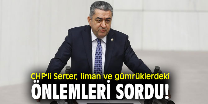 CHP'li Serter, liman ve gümrüklerdeki önlemleri sordu!