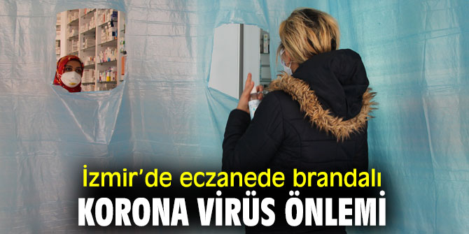 Eczanede brandalı korona virüs önlemi