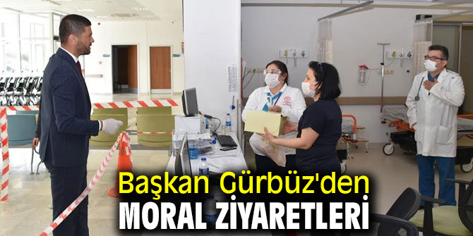 Başkan Gürbüz'den moral ziyaretleri