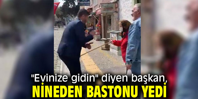 Başkan Gürbüz'e bastonlu tepki