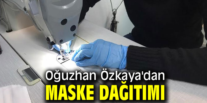 Oğuzhan Özkaya'dan maske dağıtımı