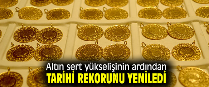Altın tarihi rekorunu yeniledi!
