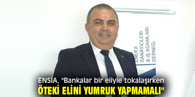 ENSİA, "Bankalar bir eliyle tokalaşırken öteki elini yumruk yapmamalı"