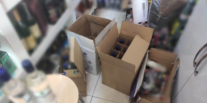 Kaçak içki operasyonu: Değeri 80 bin TL!