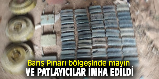 Bakanlık açıkladı! Barış Pınarı bölgesinde mayın ve patlayıcılar imha edildi