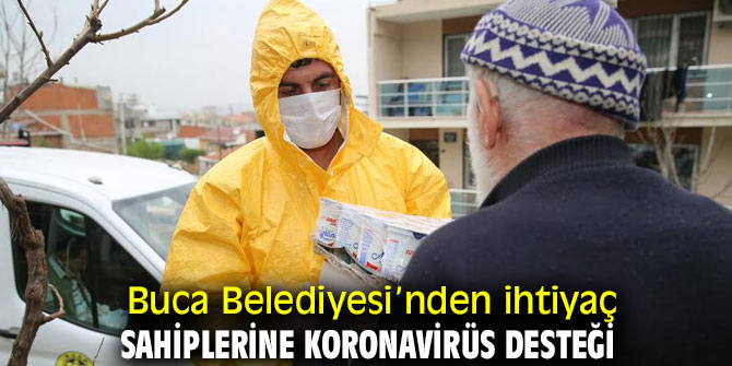 Buca Belediyesi “evde kal” dedi, ihtiyaçları karşıladı 